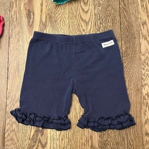 Madison grace Midnight Blue Ruffle Trim Shorts